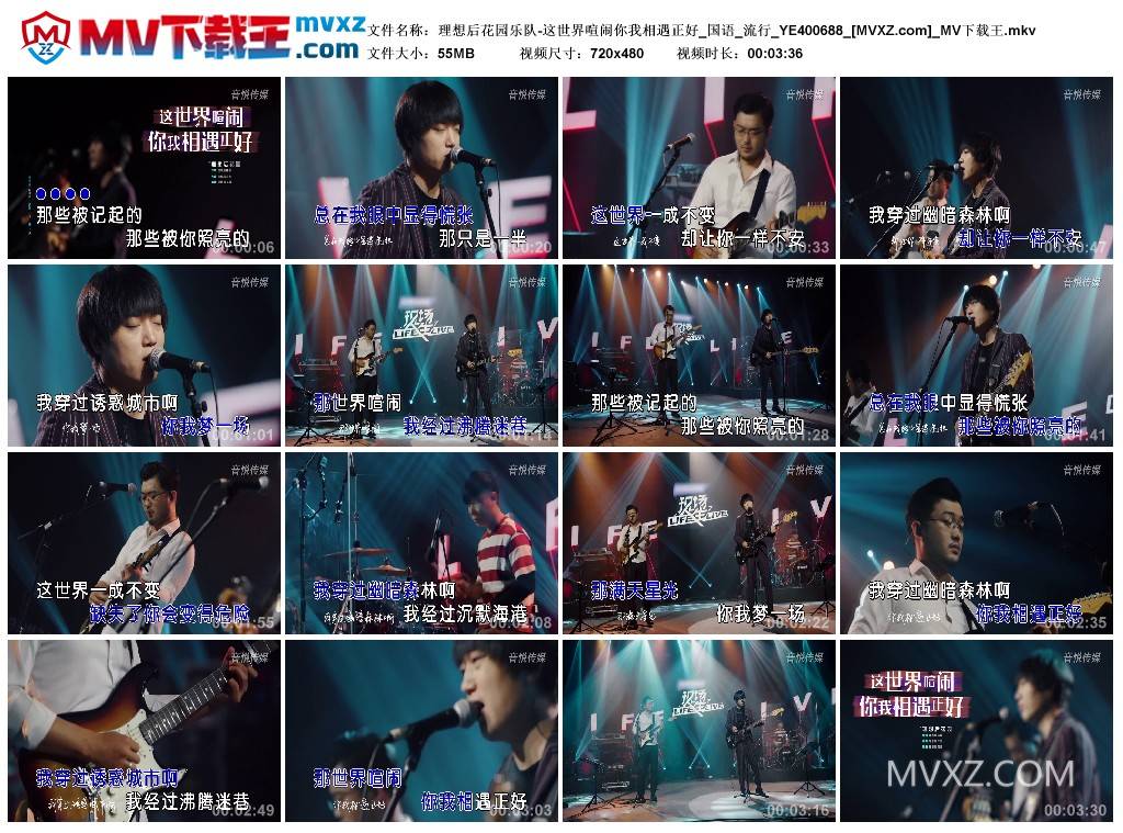 理想后花园乐队-这世界喧闹你我相遇正好_国语_流行_YE400688